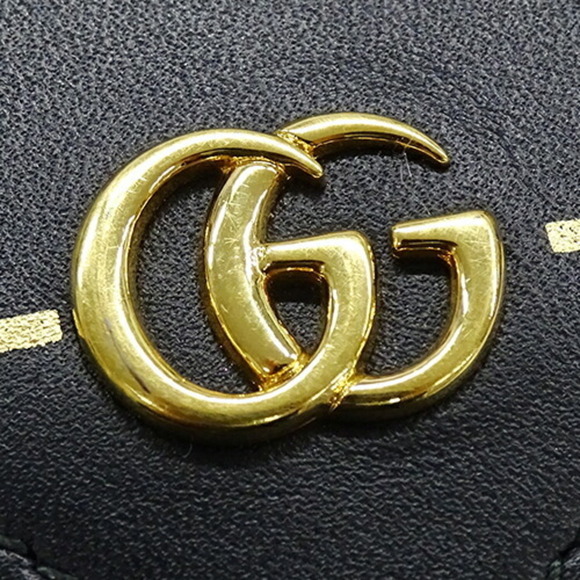GUCCI Black Leather GG Marmont Wallet - Picture 5 of 16